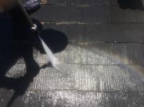 横浜市戸塚区I様邸屋根塗装前高圧洗浄