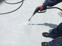 横浜市栄区S様邸ベランダ高圧洗浄