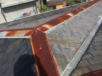 横浜市保土ヶ谷区F様邸屋根塗装前画像