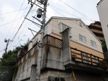 横浜市中区M様邸ダイヤモンドコート外壁塗装後3年点検画像