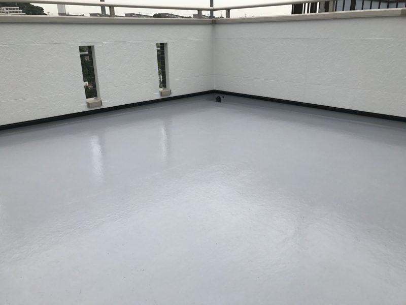 横浜市栄区K様邸ベランダ防水施工後