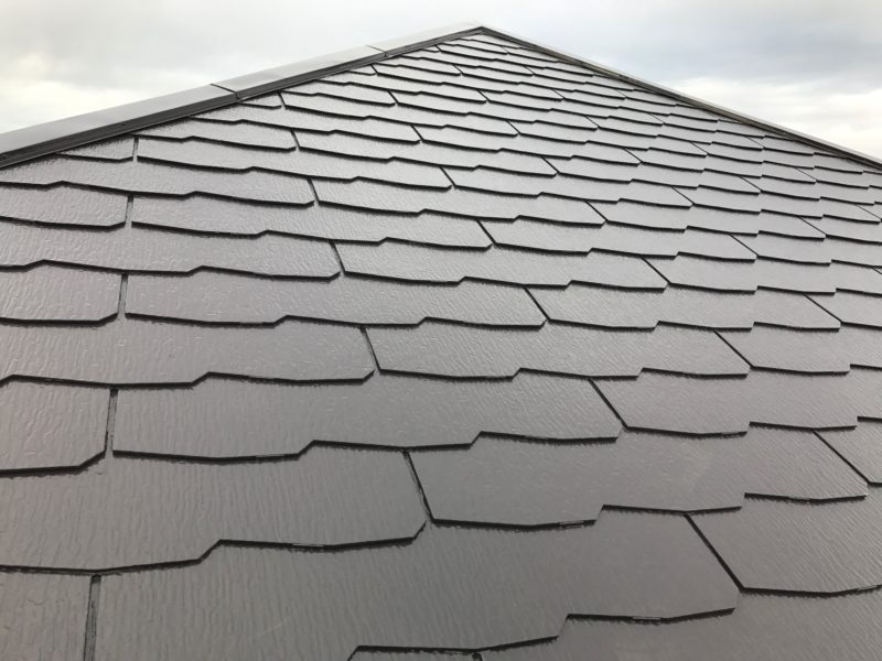 横浜市戸塚区M様邸サーモアイＳｉ艶有屋根塗装施工後