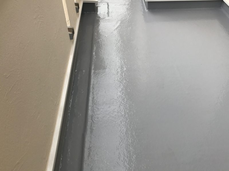 横浜市戸塚区M様邸ベランダFRP防水保護塗装施工後