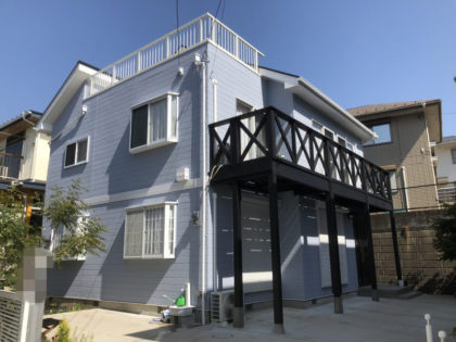 横浜市 Ｏ 様邸 インディフレッシュセラ外壁塗装