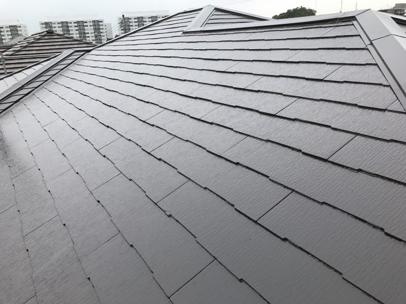横浜市戸塚区I様邸サーモアイＳｉ屋根塗装施工後画像