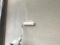 横浜市戸塚区I様邸ダイヤモンドコート外壁塗装施工中画像