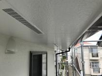 横浜市戸塚区I様邸軒天塗り替え後