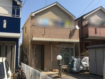 横浜市栄区K様邸ダイヤモンドコート外壁塗装施工前画像