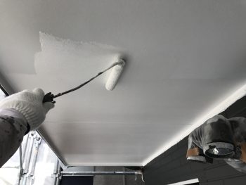 横浜市栄区K様邸軒天塗り替え施工事例画像