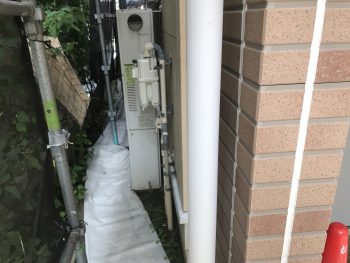 横浜市栄区K様邸雨樋塗装施工事例画像
