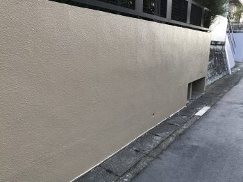 横浜市港南区I様邸ダイヤモンドコート塀塗装施工事例