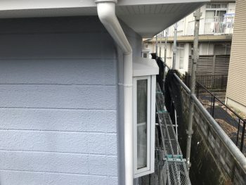 横浜市栄区O様邸雨樋塗り替え後