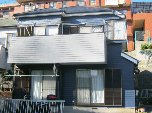 横浜市戸塚区H様邸外壁塗装施工後画像