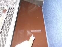 横浜市戸塚区H様邸霧除け庇上塗り２回目