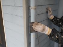 横浜市戸塚区H様邸竪樋ケレン