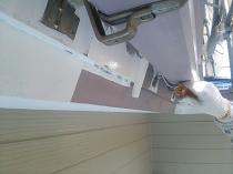 横浜市戸塚区I様邸破風下塗り　