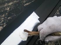 横浜市戸塚区I様邸棟板金錆止め　　