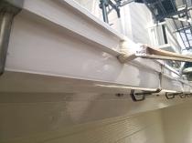 横浜市戸塚区I様邸軒樋上塗り２回目　　