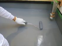 横浜市戸塚区I様邸防水工事主剤２層目