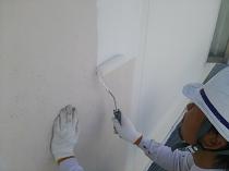 横浜市戸塚区I様邸外壁下塗り　