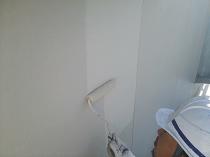 横浜市戸塚区I様邸外壁塗装上塗り2回目