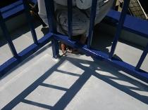 横浜市栄区S様邸ベランダ防水ガラスクロス張り