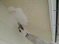 横浜市栄区S様邸軒天上塗り１回目