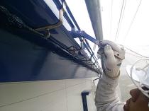 横浜市栄区S様邸軒樋上塗り２回目　