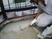 横浜市中区M様邸ウレタン防水施工前下地補修