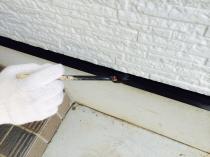 横浜市保土ヶ谷区N様邸水切り塗装上塗り2回目