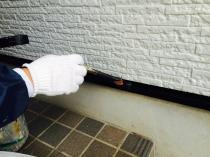 横浜市保土ヶ谷区N様邸水切り塗装上塗り１回目