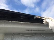 横浜市保土ヶ谷区N様邸軒樋塗装上塗り2回目