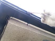 横浜市保土ヶ谷区N様邸軒樋塗装上塗り１回目