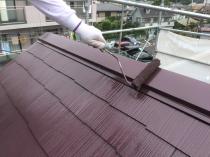 遮熱　口コミ　信用　横浜市　塗装　南区　屋根　安心　リフォーム　上塗り２回目
