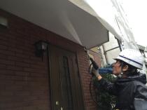 横浜市鶴見区O様邸住宅塗り替え前高圧洗浄作業
