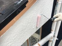 横浜市戸塚区P様邸破風塗装施工中