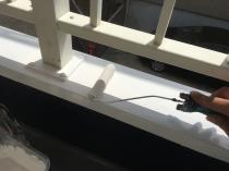 横浜市戸塚区P様邸ベランダ笠木塗装施工