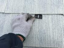 横浜市戸塚区P様邸屋根塗装施工中