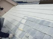 横浜市戸塚区P様邸屋根塗装施工中