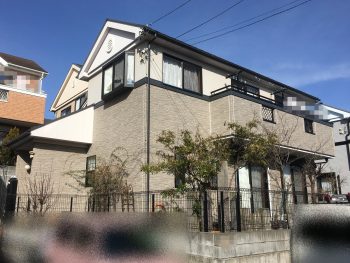 横浜市栄区K様邸ダイヤモンドコート外壁塗装施工前