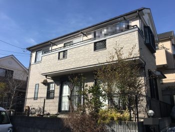 横浜市栄区K様邸ダイヤモンドコート外壁塗装施工前