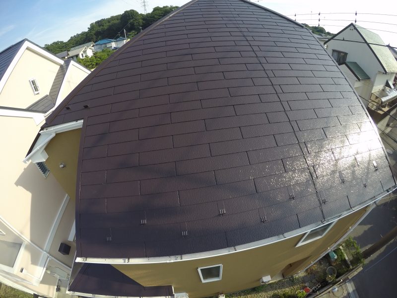 横浜市戸塚区K様邸屋根塗装サーモアイ4F施工後