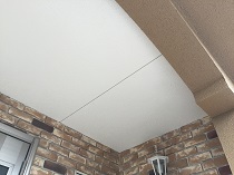 横浜市戸塚区K様邸軒天塗装ダイヤモンドコート施工後