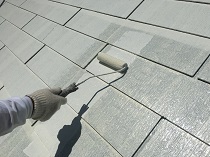 横浜市戸塚区K様邸屋根塗装サーモアイ4F施工中