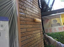 横浜市港北区Y様邸外壁塗り替え中
