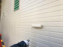 横浜市保土ヶ谷区F様邸外壁上塗り２回目