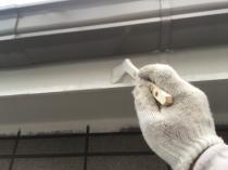 横浜市保土ヶ谷区F様邸破風上塗り１回目　