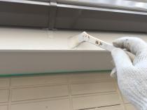 横浜市保土ヶ谷区F様邸破風上塗り２回目