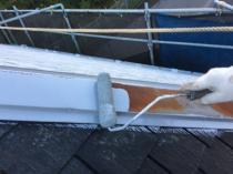 横浜市保土ヶ谷区F様邸棟板金棟板金錆止め１回目　