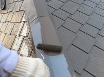 横浜市保土ヶ谷区F様邸棟板金上塗り１回目　